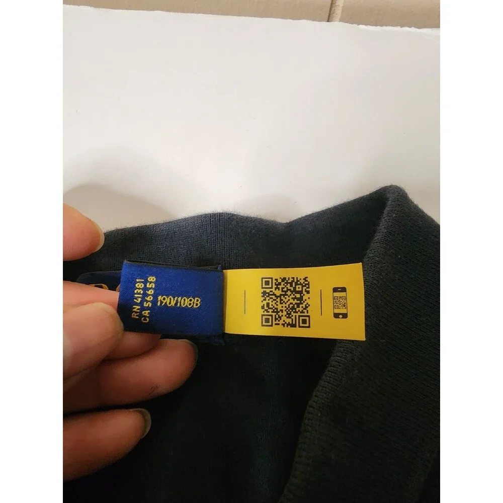 Polo Ralph Lauren Polo Shirt Mens XXL Black Custom Slim Fit Soft Flesh Pony